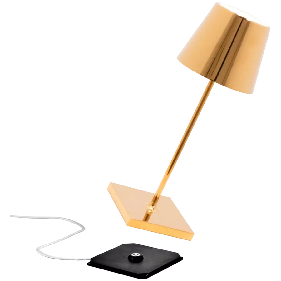 ZAFFERANO POLDINA PRO MINI TABLE LAMP 111x300mm. GOLD 2.2W LED 192/200lm. — Image №2