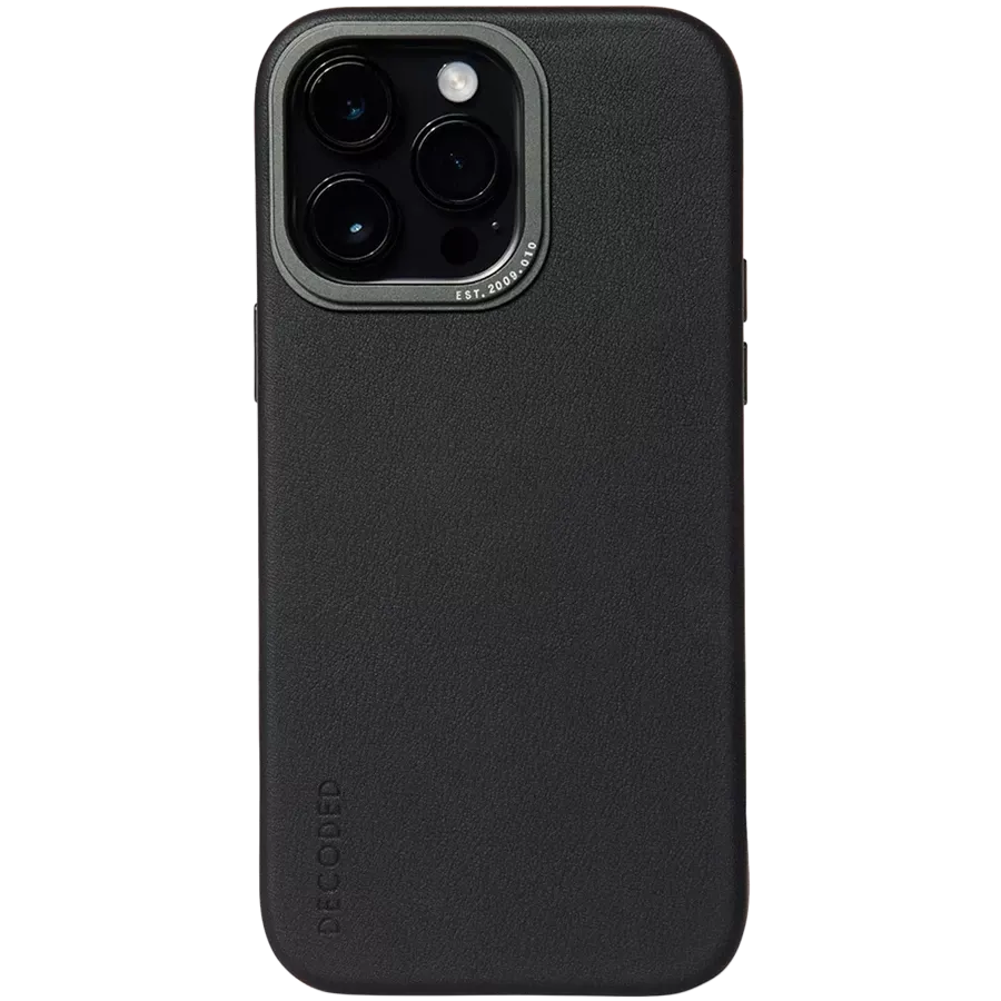 DECODED Θήκη LEATHER CASE MAGSAFE με MagSafe, Μαύρος for iPhone 14 Pro — Εικών №1