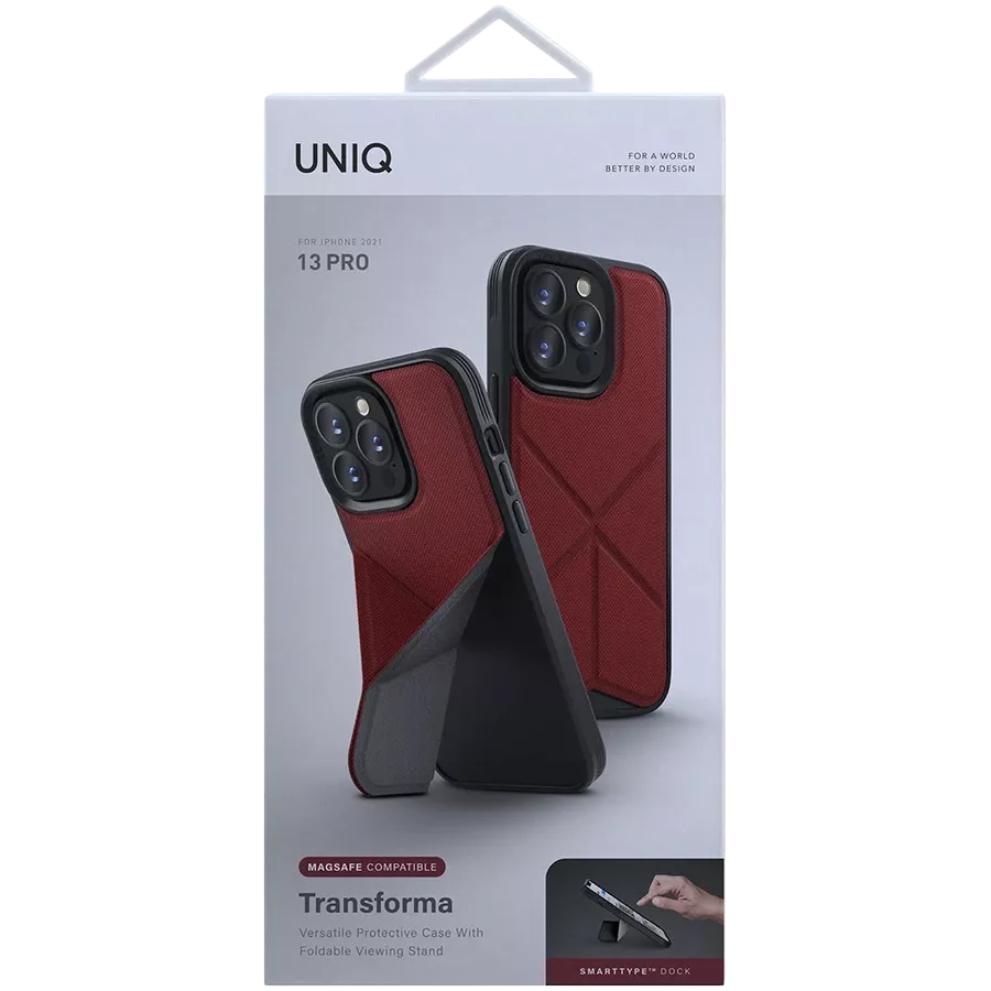 UNIQ Θήκη Transforma με MagSafe, Κόκκινο Κοραλί for iPhone 13 Pro — Εικών №3