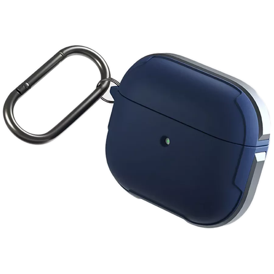 Чехол UNIQ Valencia  Синий для AirPods (Gen3) — Изображение №1