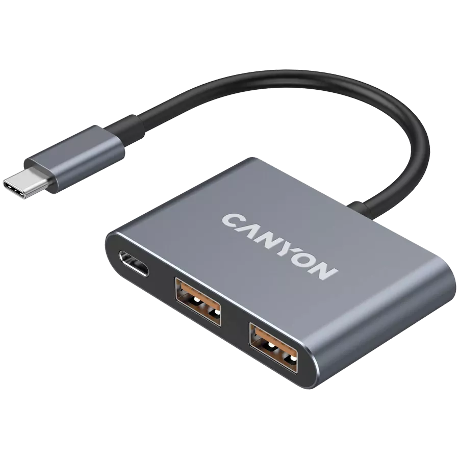 CANYON USB-C Port Replicator DS-3, Dark Gray — Image №2