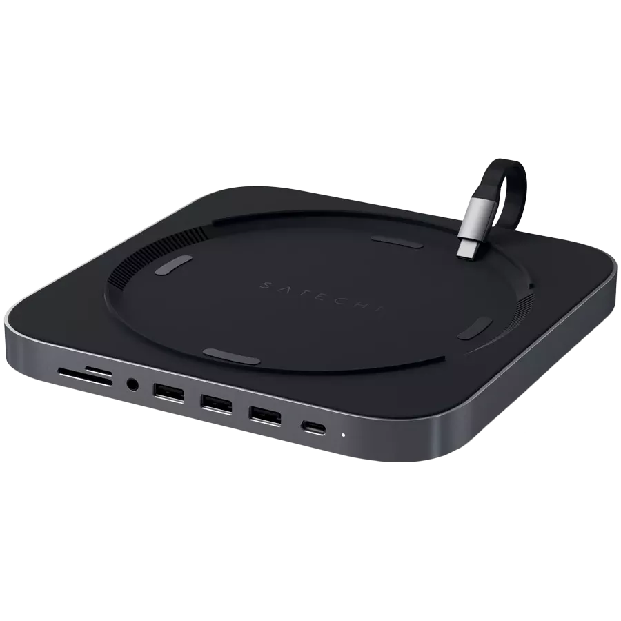 SATECHI  Type-C Aluminum Stand & Hub  Multiport Adapter Type-C Aluminum Stand & Hub Space Gray — Εικών №1