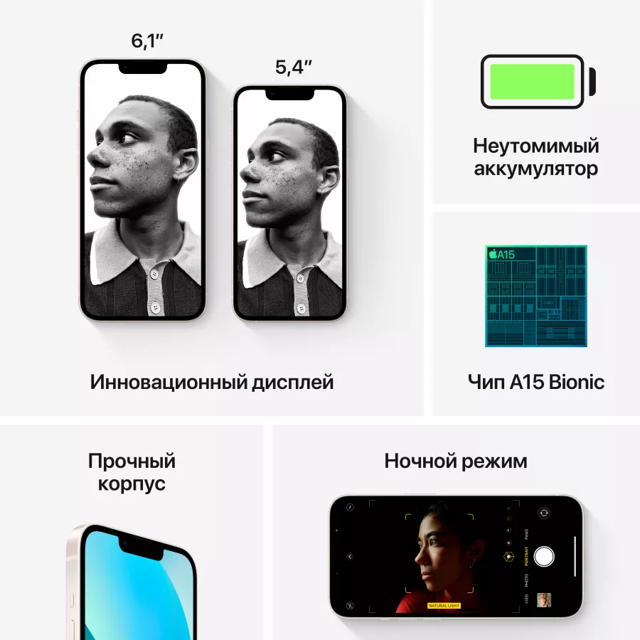 iPhone 13, 128 ГБ, Сияющая звезда — image №5