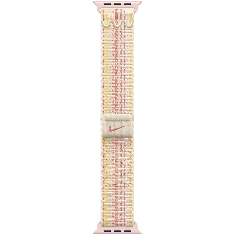 Ремешок APPLE 41мм Nike Sport Loop Nike Sport Loop Starlight/Pink для Apple Watch 38/40/41 mm — Изображение №2