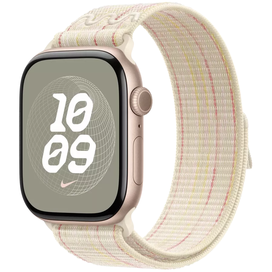Band Extension APPLE 46mm Nike Sport Loop Nike Sport Loop Starlight/Pink за Apple Watch 44/46 mm — Зображення №2