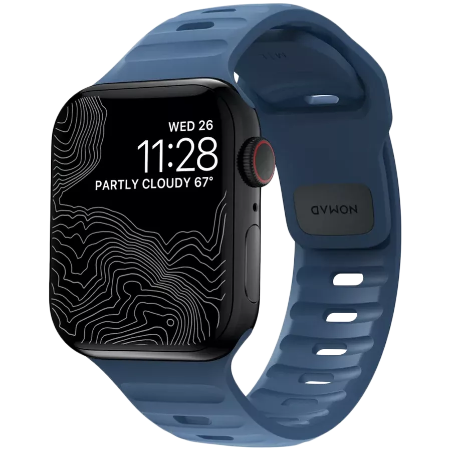 NOMAD Sport Strap V2 для Apple Watch 38/40/41мм, Naval Blue — Изображение №1