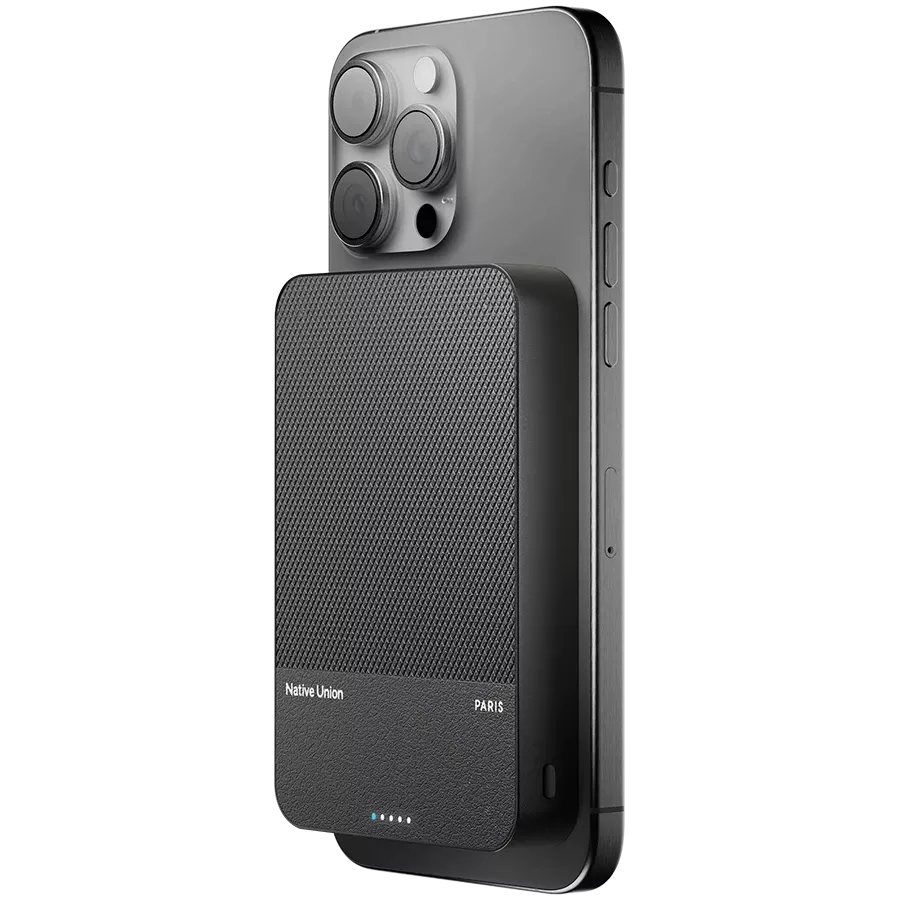 Бездротовий зарядний пристрій Native Union (Re)Classic Power Bank 10000mAh -BLACK — Зображення №1