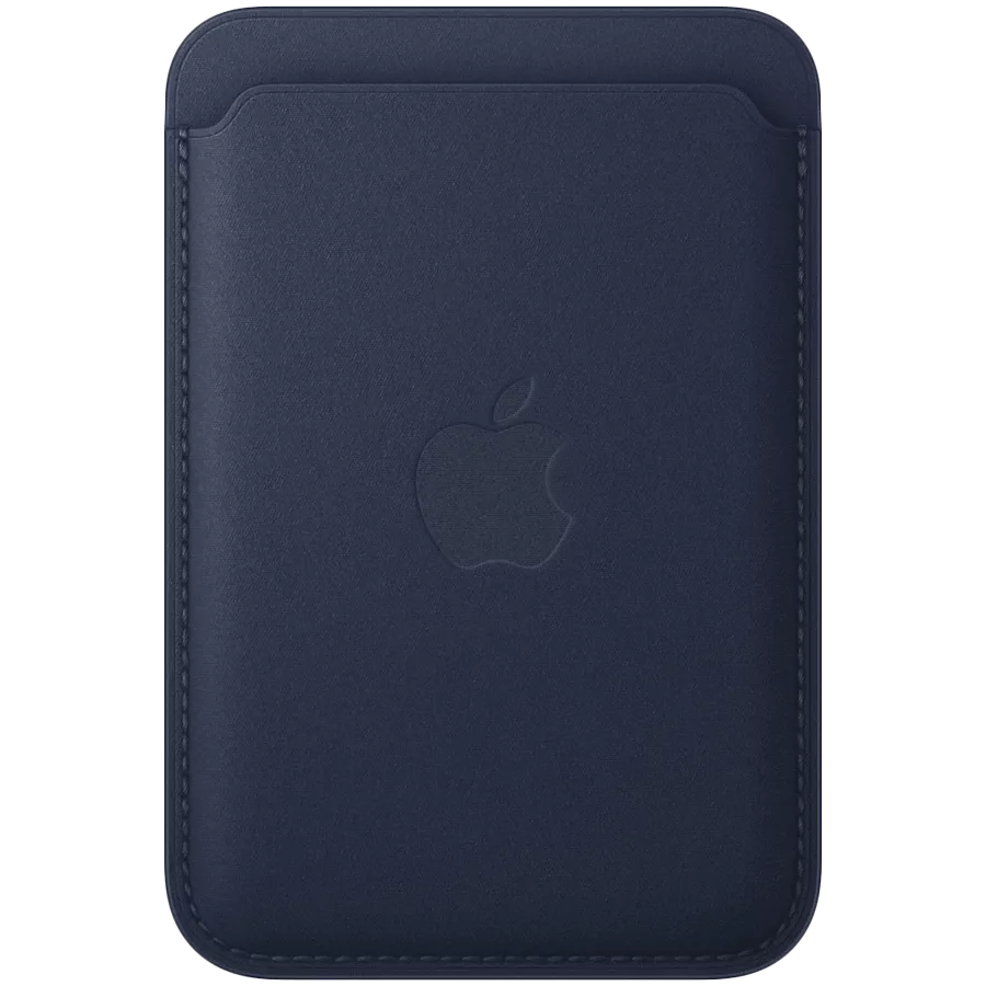 Карман APPLE FineWoven Wallet с MagSafe Тёмно-Синий для iPhone — Изображение №1