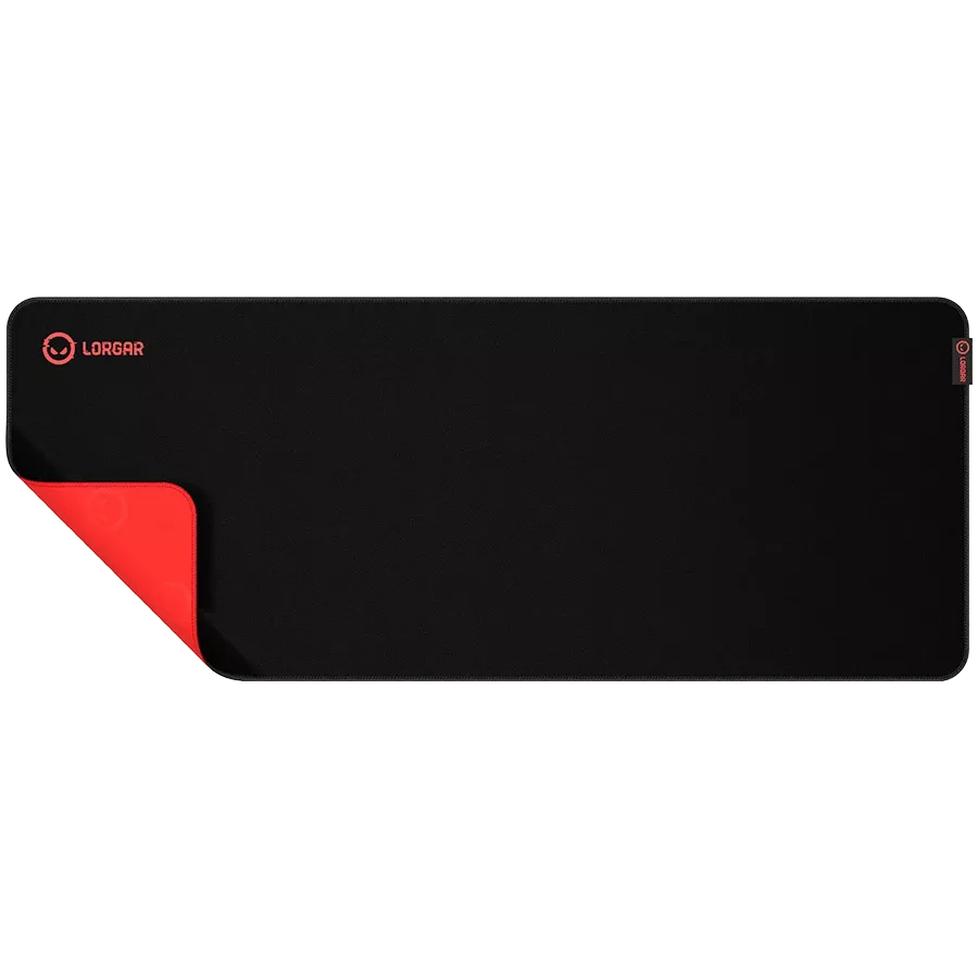 Gaming mouse pad LORGAR 900mm x 360mm x 3mm, Black/Red — Image №2