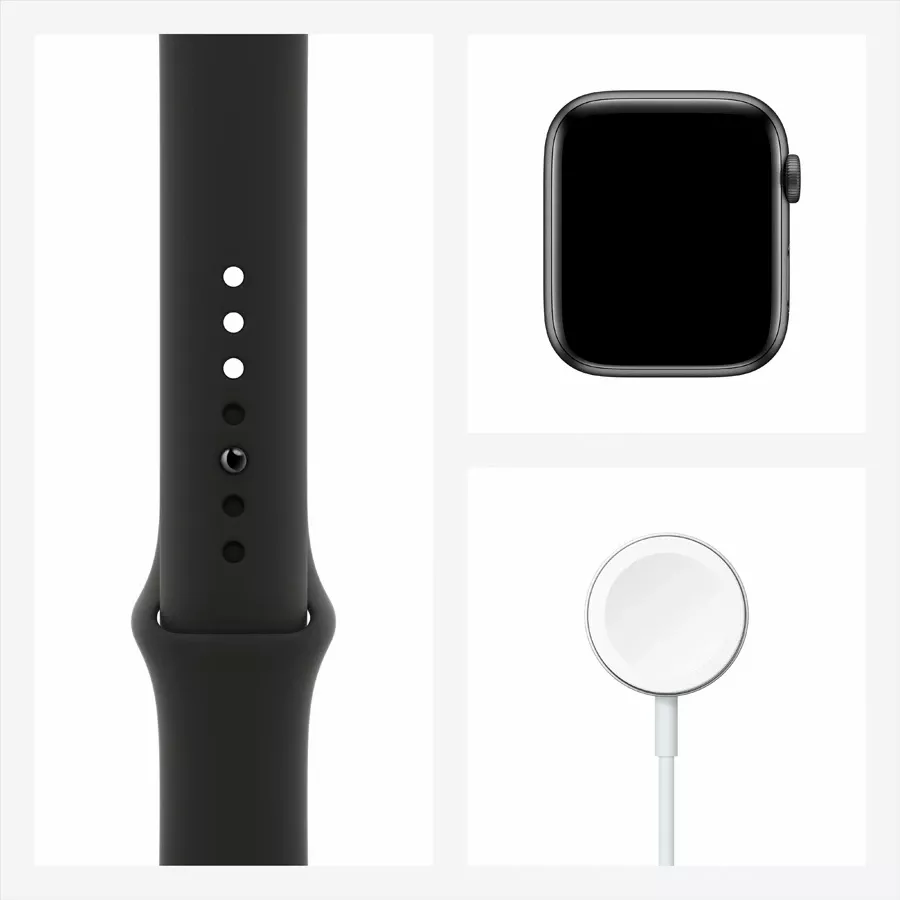 Refurbished Apple Watch Series 6 GPS, 44mm, Space Gray, Black Sport Band, Grade B — Image №7