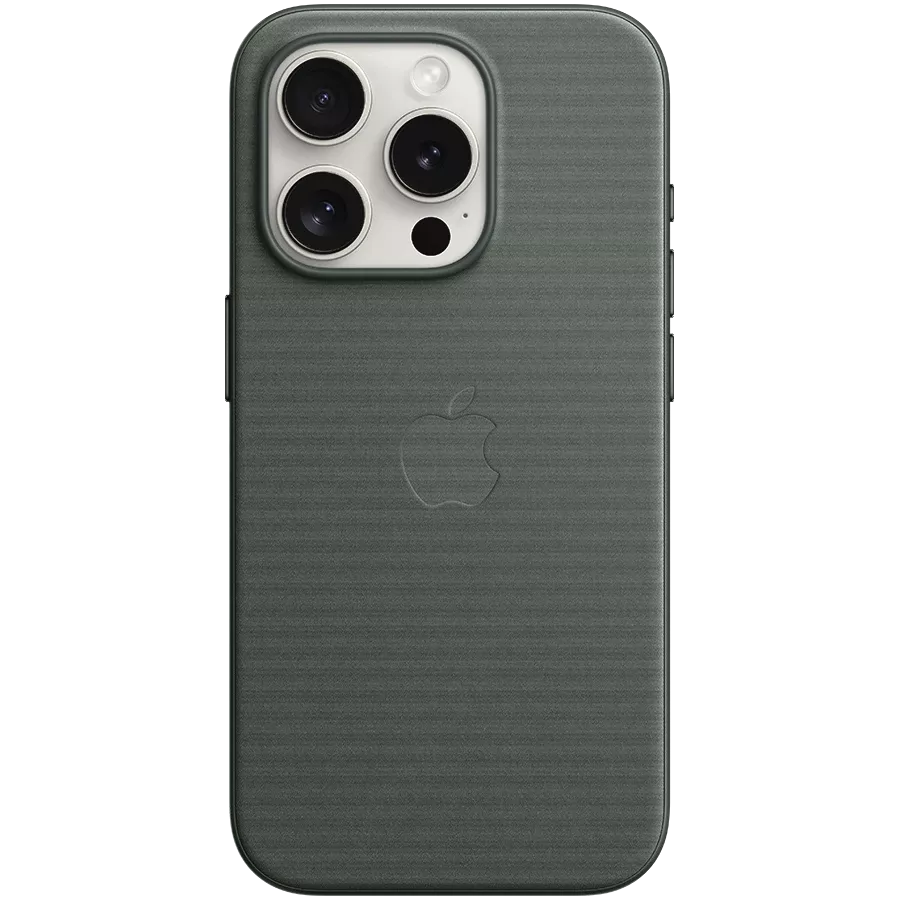 APPLE Case FineWoven Case with MagSafe with MagSafe, Evergreen for iPhone 15 Pro — Image №1