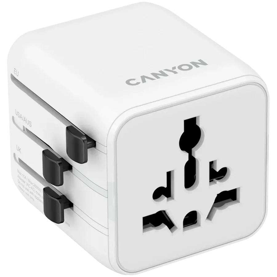 CANYON Power Adapter, White — Image №1 CANYON Power Adapter, White — Image №1