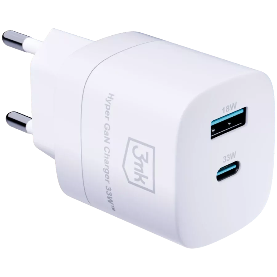 Սնուցման փոխարկիչ 3MK 2*USB/USB-C, 33 Վտ — image №1