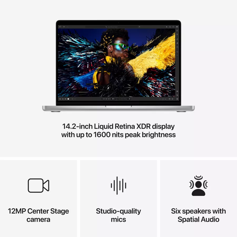 Apple MacBook Pro 14.2"  Apple M4 Max (14C CPU/32C GPU), 36 GB, 1 TB, Silver, 2024 — Image №6