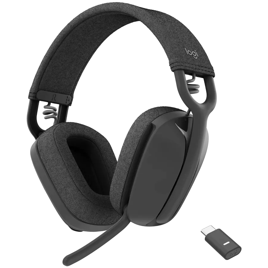 Wireless Headset LOGITECH Zone Vibe with Microphone, Graphite — Image №1