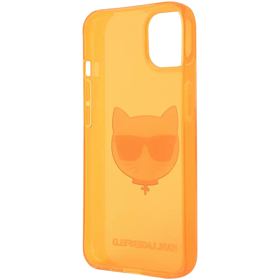 LAGERFELD Чехол FLUO Choupette Оранжевый для iPhone 13 — image №2