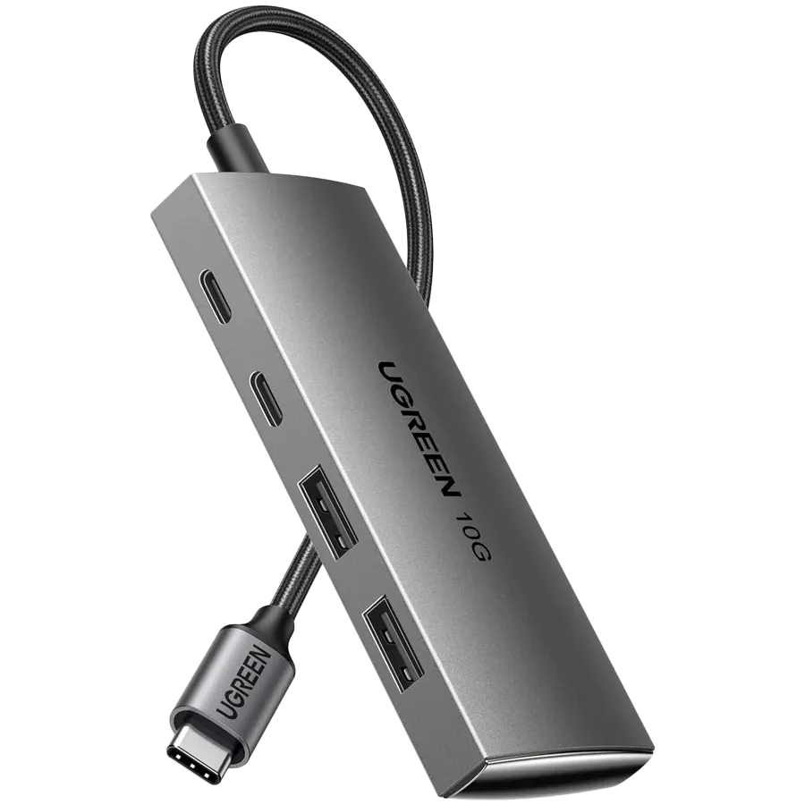 USB Hub UGREEN USB-C to 2xUSB-A + 2xUSB-C Մոխրագույն — image №1
