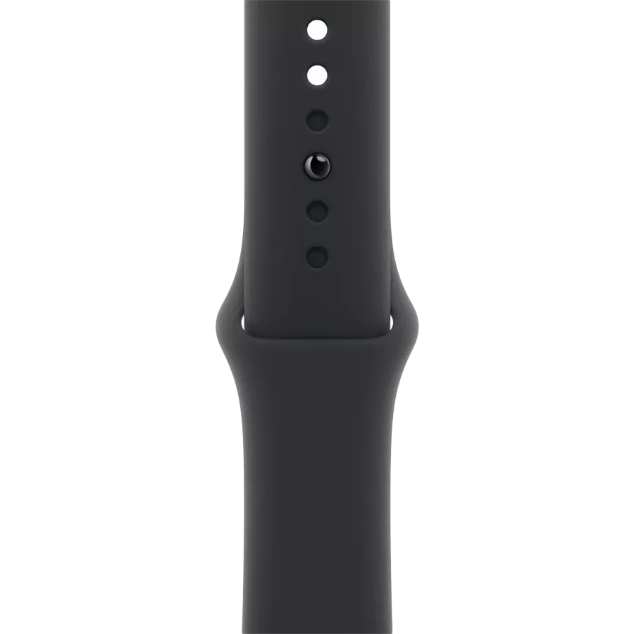Ремешок APPLE 40мм Sport Band - S/M & M/L Sport Band Чёрный для Apple Watch 40 mm — Изображение №1