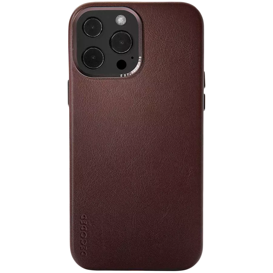 DECODED Θήκη Leather Case με MagSafe, Καφέ for iPhone 13 Pro Max — Εικών №1