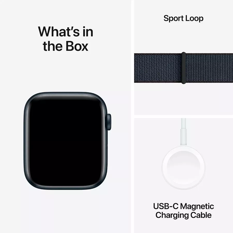 Apple Watch SE GPS Gen.2 (2024)  Ink Sport Loop, 40mm, Midnight — Image №7
