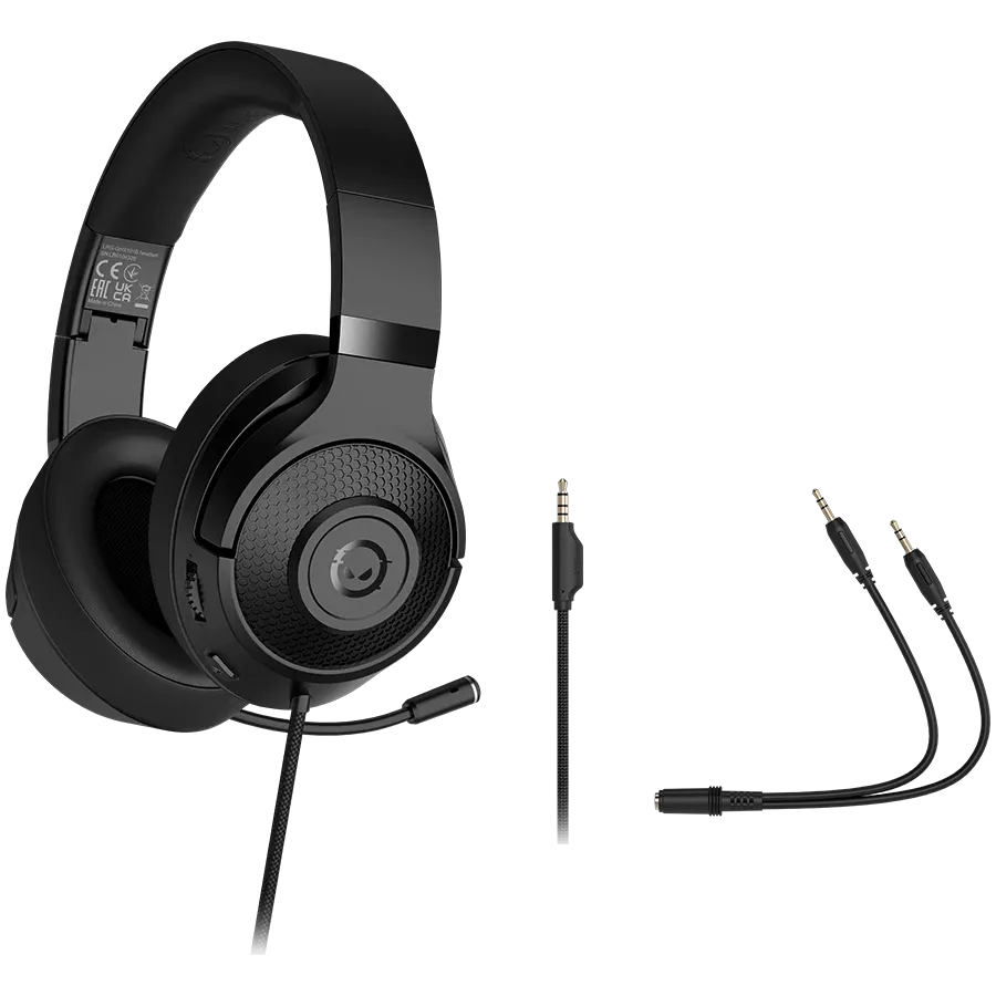 Headset LORGAR Noah 101 with Microphone, Black — Image №5