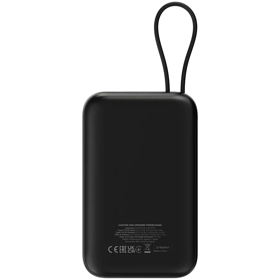 CANYON OnPower 101 Живлення - зарядний пристрій для батареї, 10000 мА/год — Зображення №4