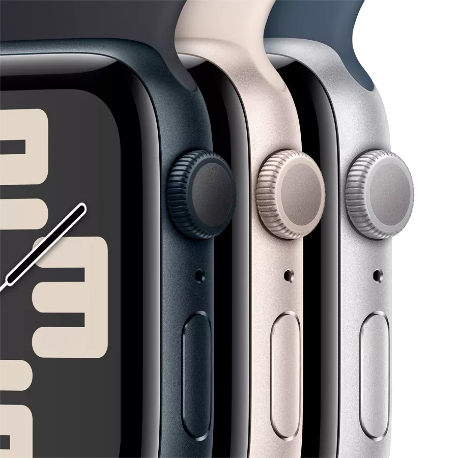 Apple Watch SE GPS Gen.2 (2023), 40мм, Серебристый, Storm Blue Sport Band, S/M — Изображение №3