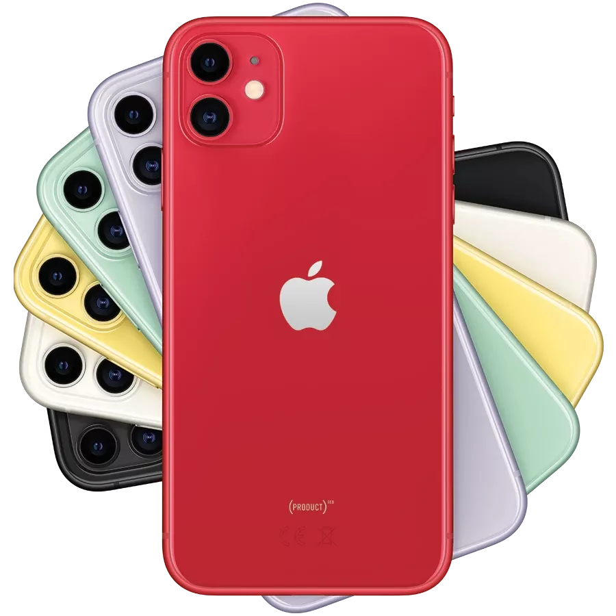 APPLE iPhone 11 64GB (PRODUCT)RED, Używany, Klasa B