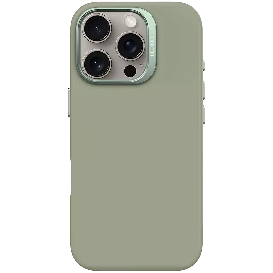 Чехол DECODED из силикона с MagSafe для iPhone 16 Pro, Jade Green — image №1