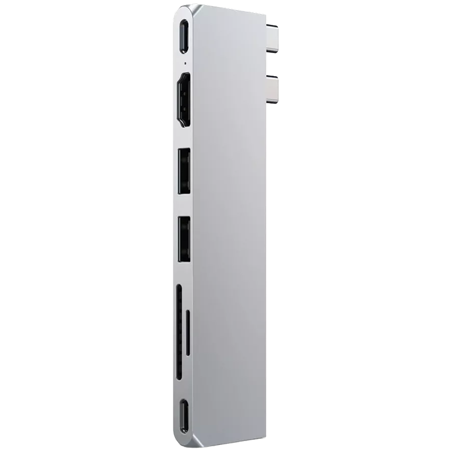SATECHI  Multiport Adapter Aluminum USB-C Pro Hub Ασημί — Εικών №2
