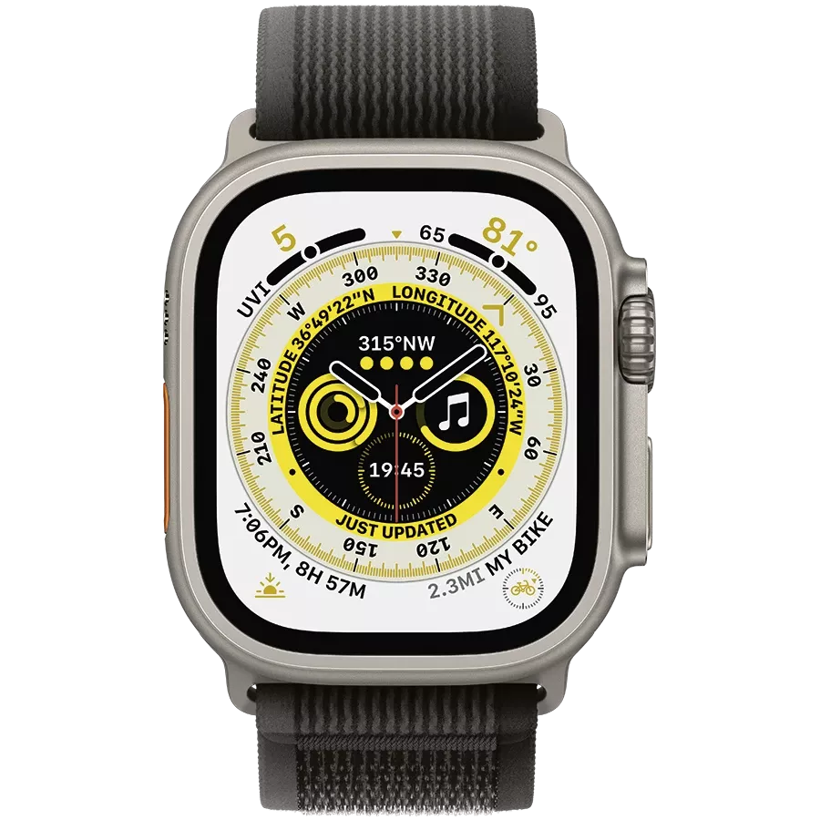 Band APPLE 49mm Trail Loop - M/L Trail Loop Black/Gray for Apple Watch 44/45/49 mm — Image №2