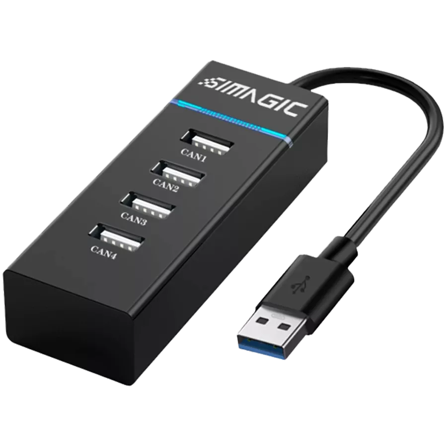 SIMAGIC  USB Hub Wheelbase USB Extender Black — Image №1