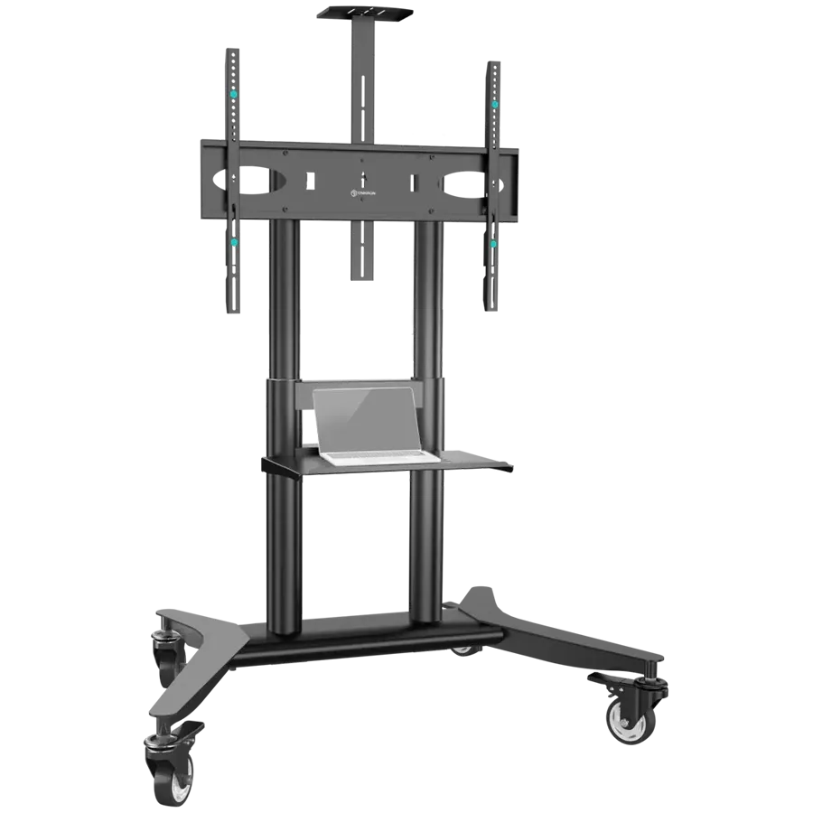 ONKRON Trolley Stand for TV 55"-90", Μαύρος — Εικών №1
