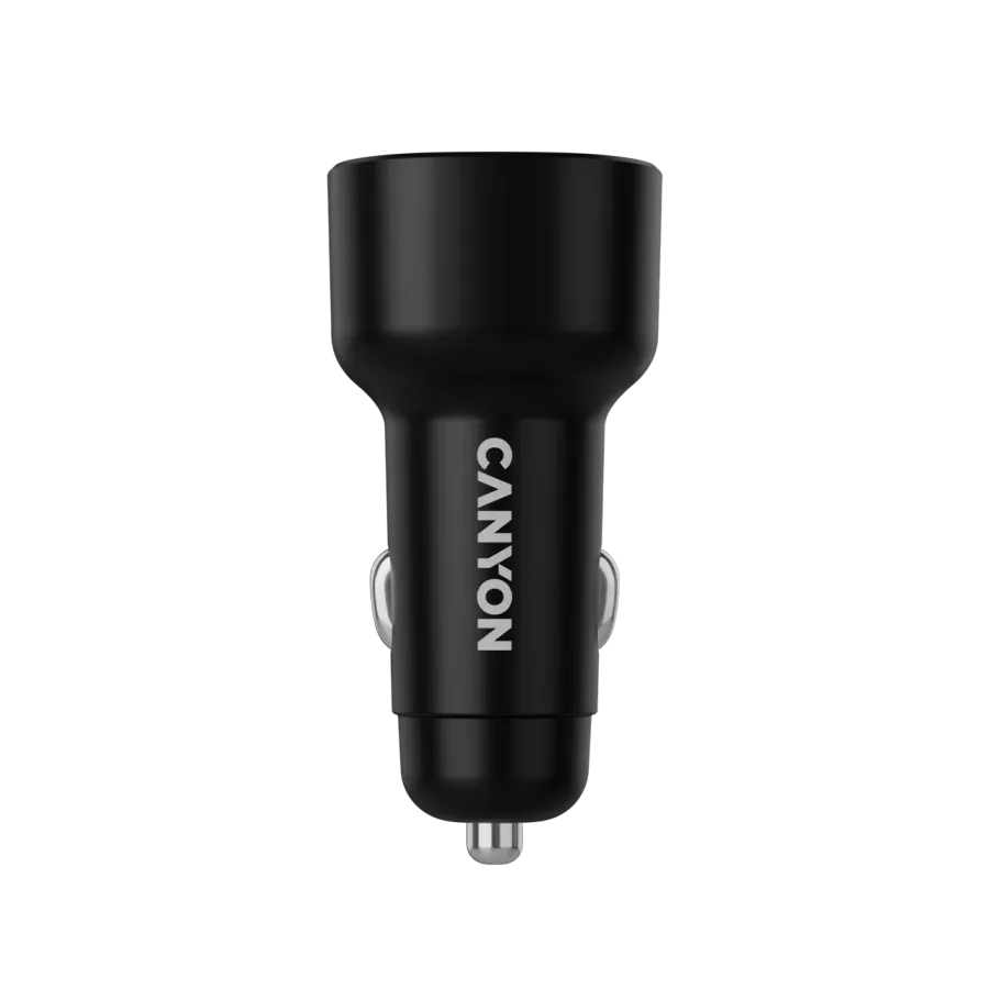 CANYON Car Adapter 2*USB-C, 60 W, Black — Image №5