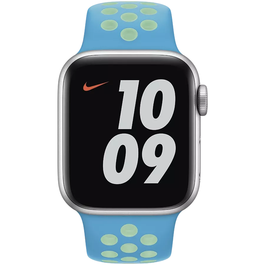 Band APPLE 40mm Nike Sport Band - Regular Chlorine Blue/Green Glow — Image №3