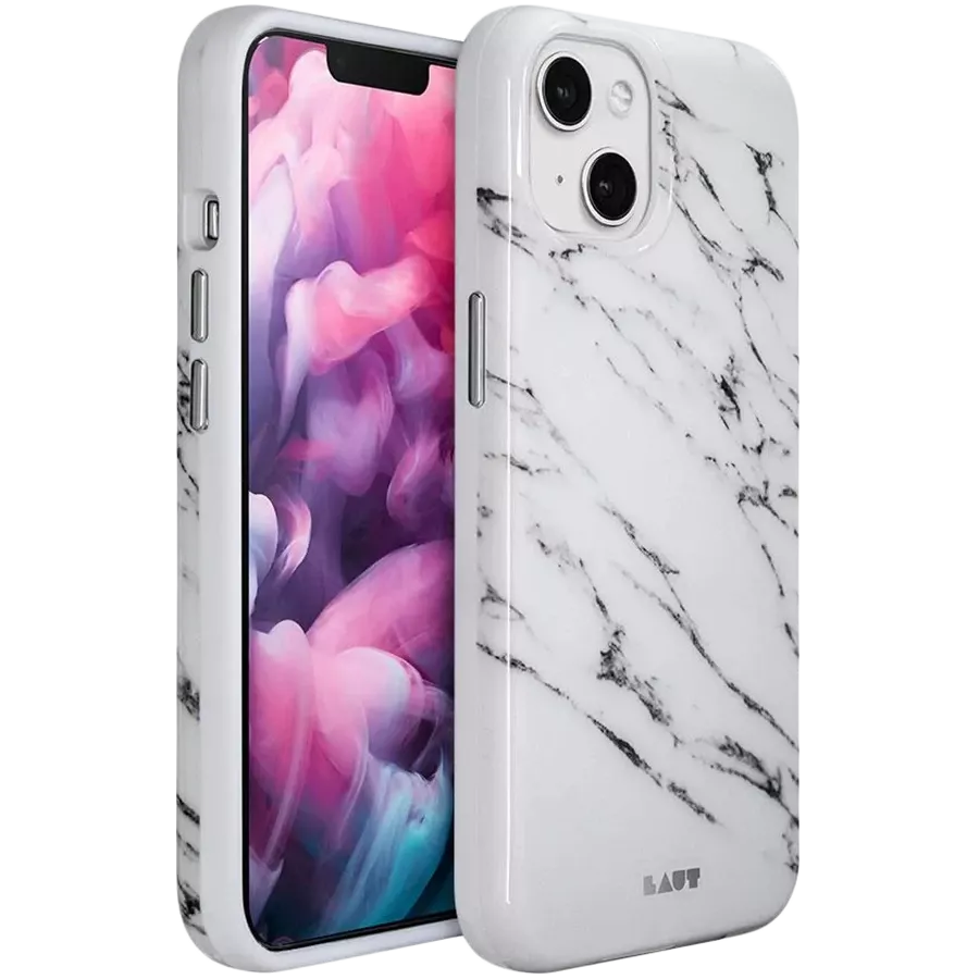 LAUT Προστατευτική θήκη Huex Elements Marble , Λευκό for iPhone 13 — Εικών №1