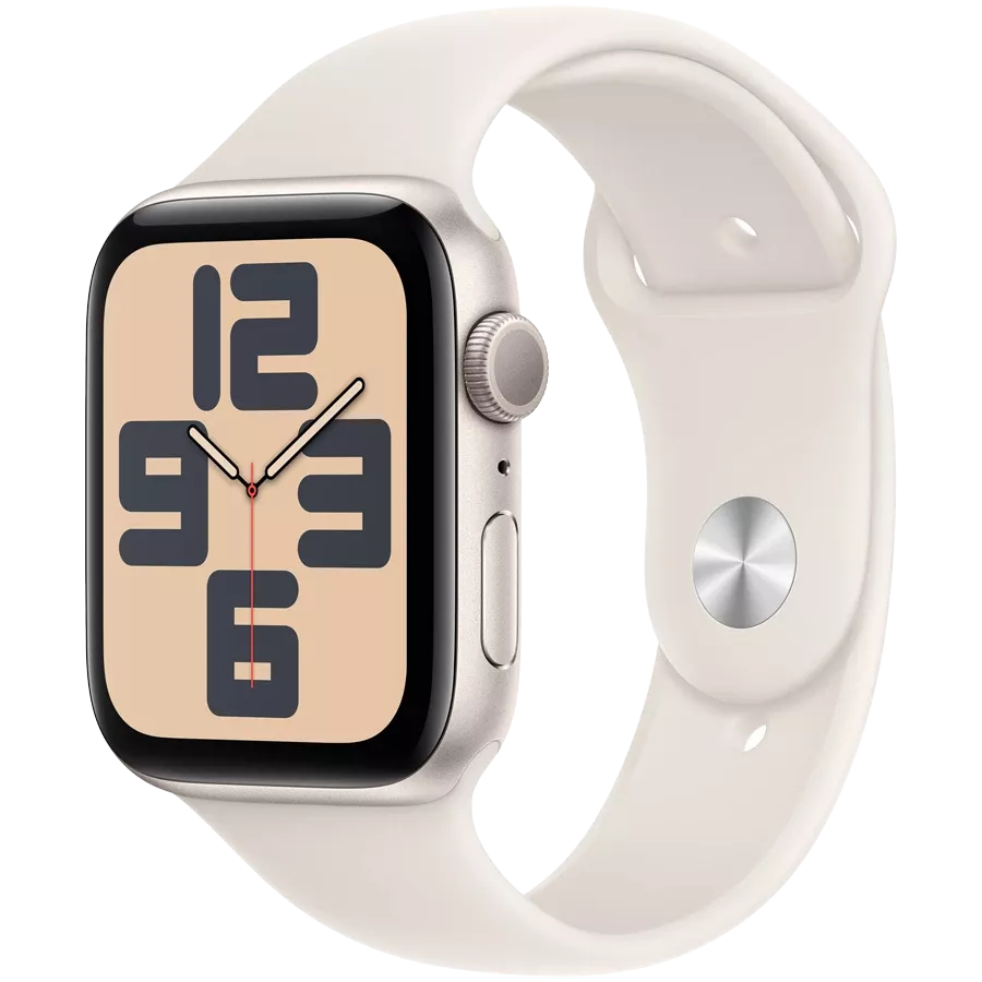 Apple Watch SE GPS Gen.2 (2024), 44mm, Starlight, Starlight Sport Band, S/M — Image №1