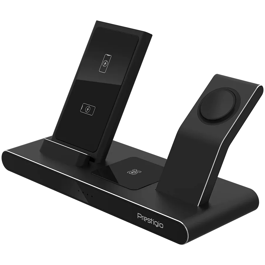 PRESTIGIO ReVolt A7 Wireless Charger, 10 W, Black — Image №3