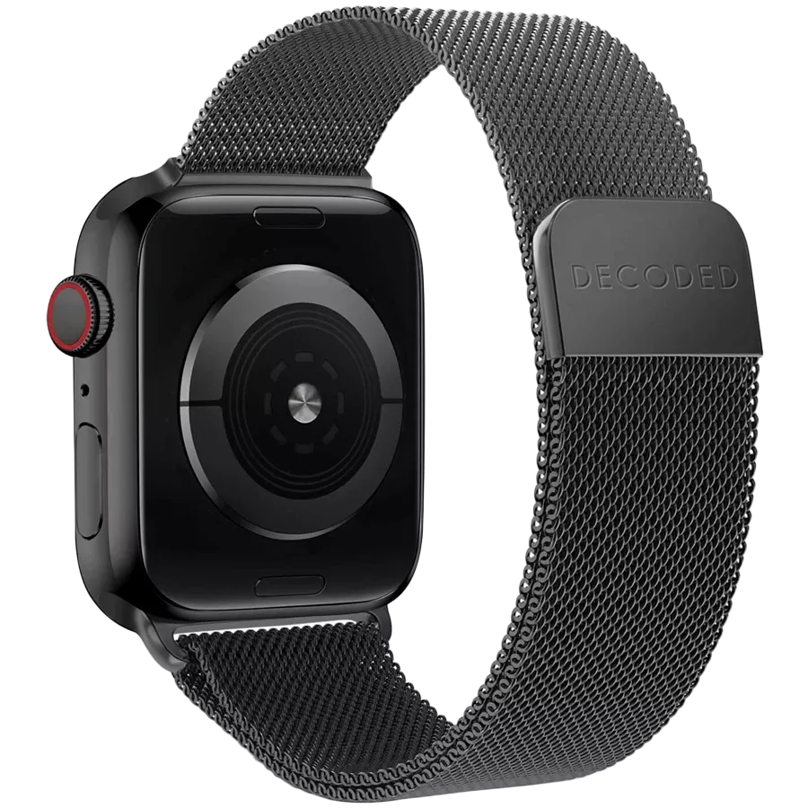 DECODED Band Stainless Steel Traction Strap Black for Apple Watch 42/44/45 mm — Image №1