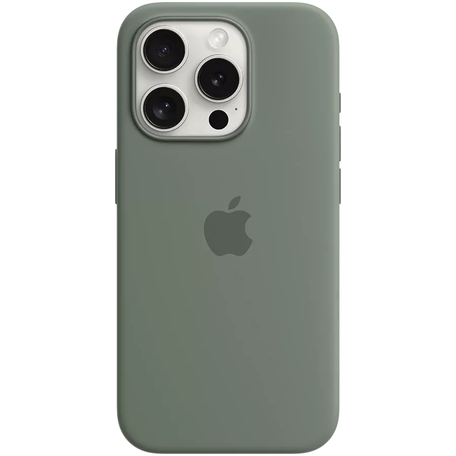 APPLE Silicone Case with MagSafe Cypress for iPhone 15 Pro — Image №1