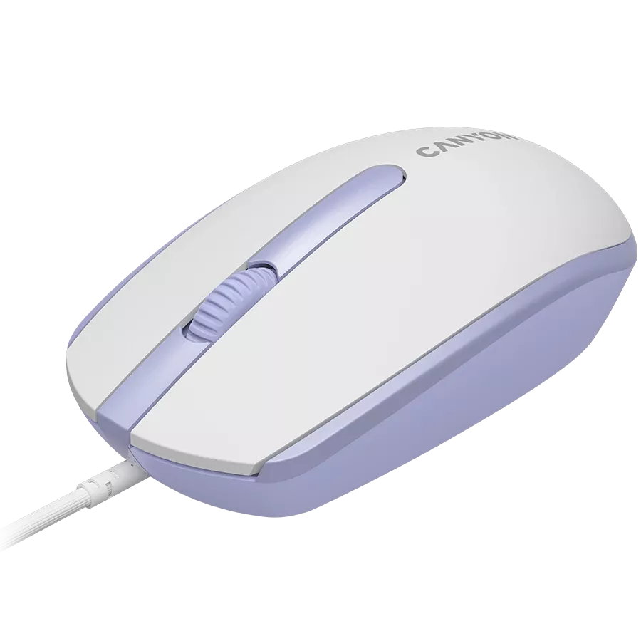 Мышь CANYON M-10 USB White Lavender (CNE-CMS10WL) — Изображение №2