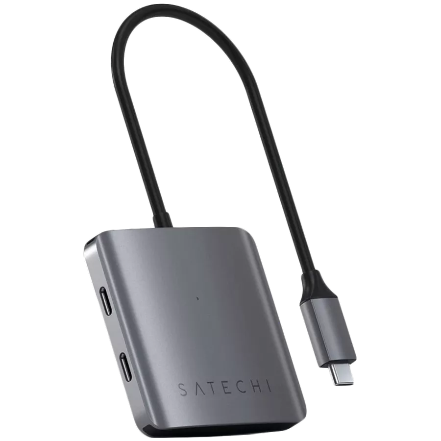 SATECHI  USB Hub 4-PORT USB-C HUB Space Gray — Εικών №1