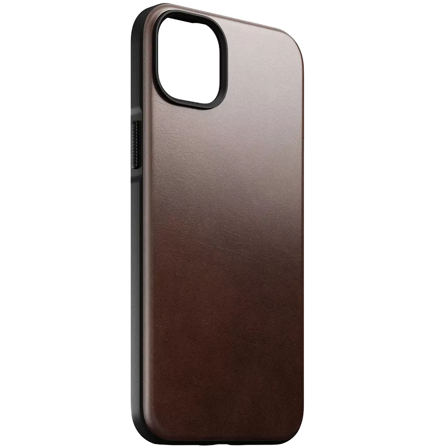 NOMAD Case Modern Leather Horween with MagSafe, Brown for iPhone 15 Pro Max — Image №2