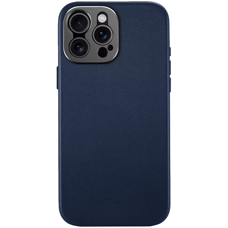 DECODED Θήκη LEATHER CASE MAGSAFE με MagSafe, Μαρίν for iPhone 15 Pro — Εικών №1