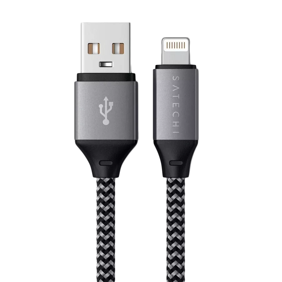 SATECHI Lightning Cable, 0.25 m, Space Gray — Image №3
