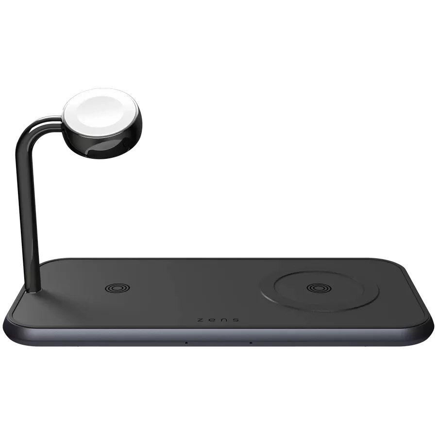 Бездротовий зарядний пристрій ZENS Dual + Watch Aluminium Magnetic Wireless Charger - Black — Зображення №2