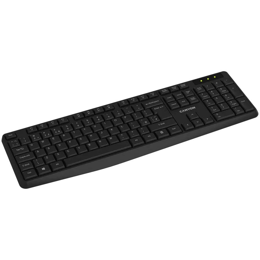 CANYON KB-W01 Keyboard, Wireless, Black — Image №4