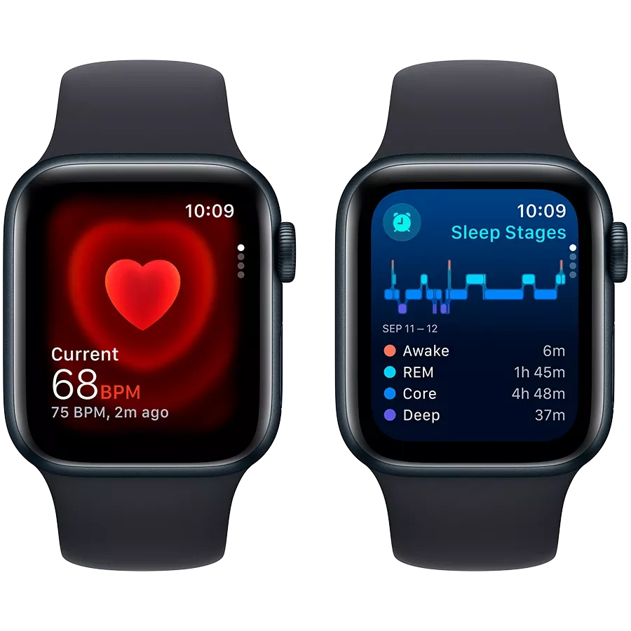 Apple Watch SE GPS Gen.2 (2023)  Midnight Sport Band, S/M, 40mm, Midnight — Image №5