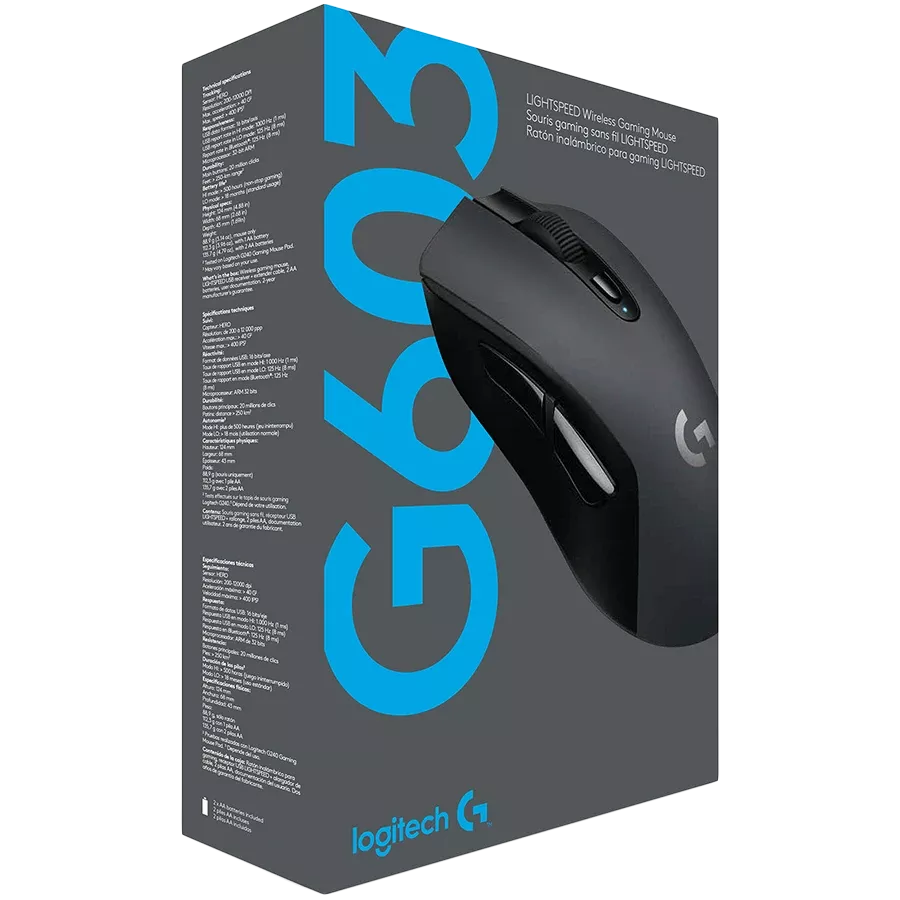 LOGITECH G603 Lightspeed Ποντίκι παιχνιδιού, Ασύρματο, Μαύρος — Εικών №9