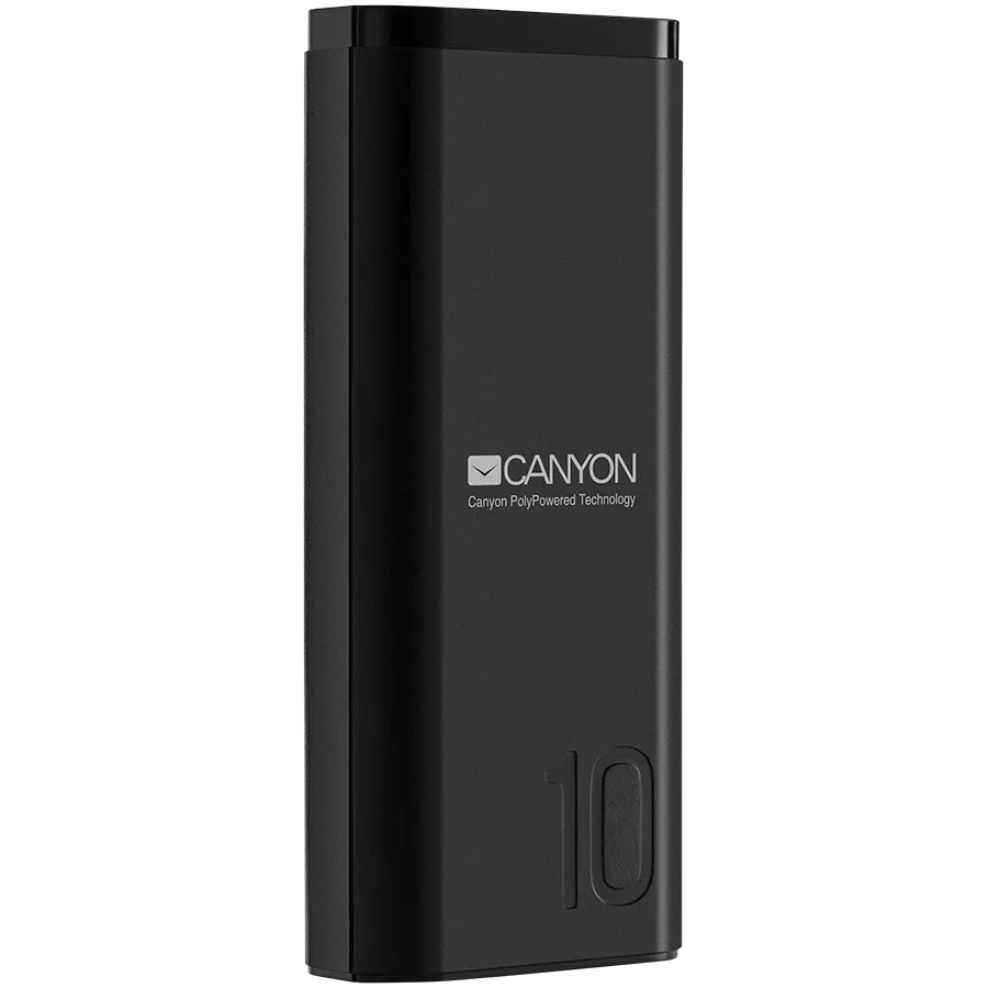 CANYON PB-103 Power Bank, 10000 mAh, Μαύρος — Εικών №1